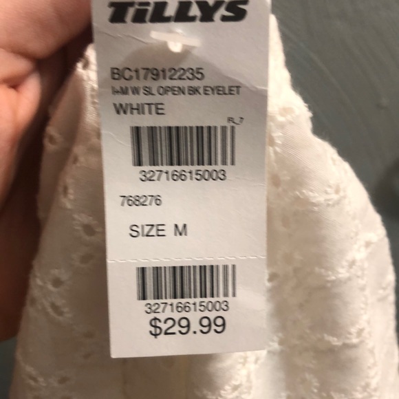 White haltered patterned dress - Picture 4 of 4